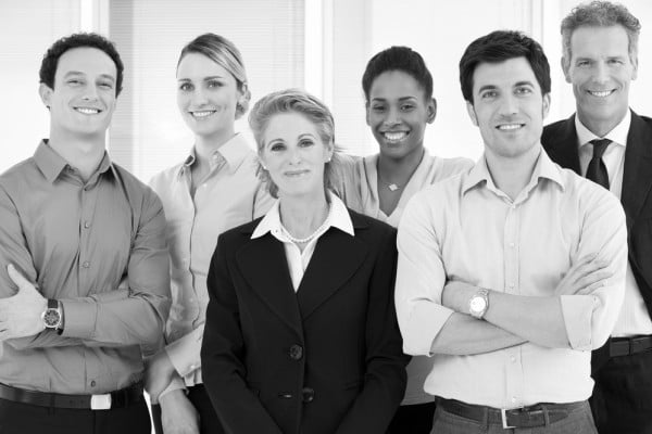 Business Team with Leader